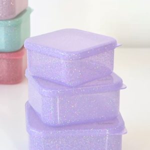 glitter lilac set 3 tuppers